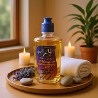 Angelique Massage & Aromatherapy Oil – Enriched with Lavender Essential Oils